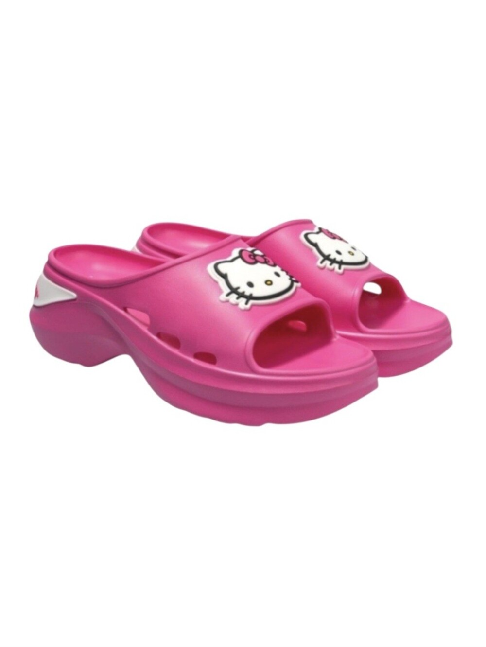 Hello Kitty Women's Molded Clogs w/ Hello Kitty Face in Front, Size 7. NWT!